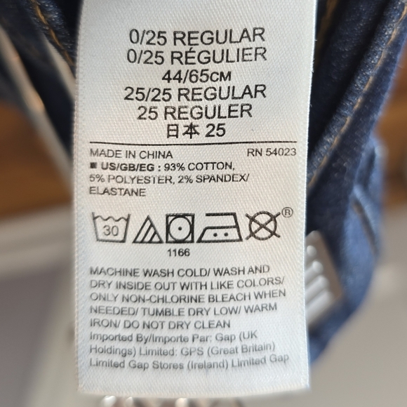 GAP True Skinny High Rise Jeans Women 25 Dark Wash Blue Stretch Denim Y2K Preppy - Picture 7 of 12
